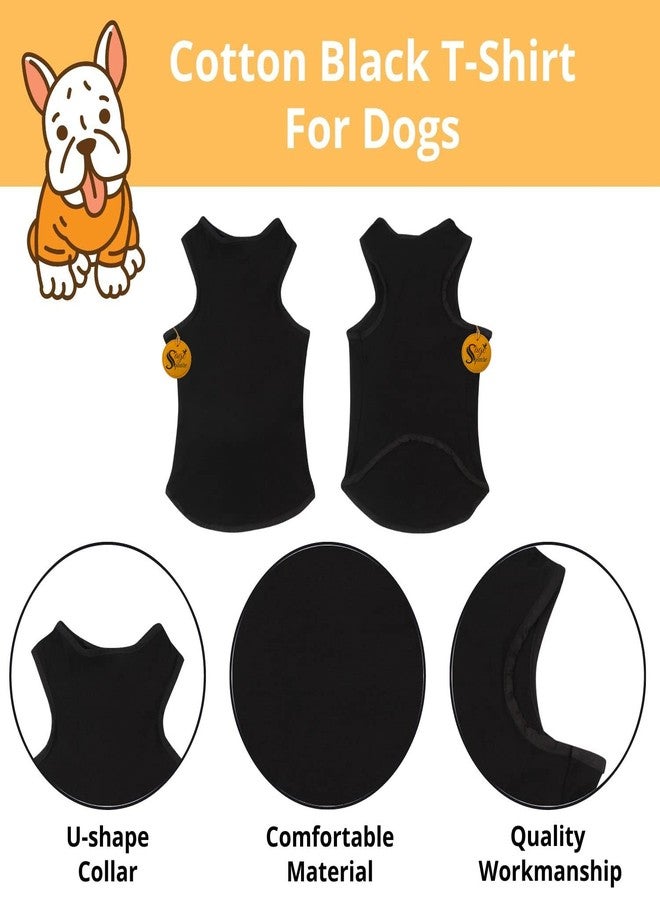 Sage Square Dog T-Shirt with Lint Roller| Comfortable & Breathable Dog Clothing & Lint Roller Set for Dog Hair Removal, Clothes (XSmall - 12 inch,Black) - Image 2